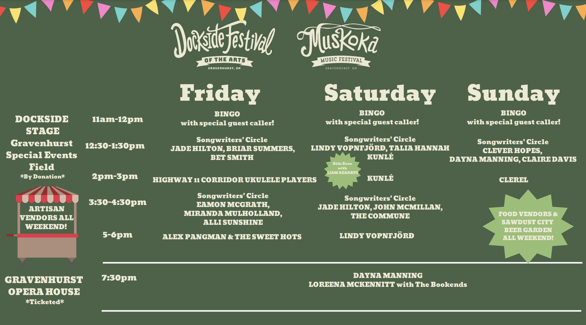 Music festival schedule online